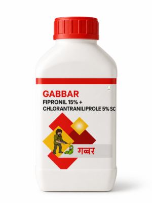 Gabbar |  Fipronil 15% + Chlorantraniliprole 5% SC Insecticide | Effective against a wide range of pests | Long residual control